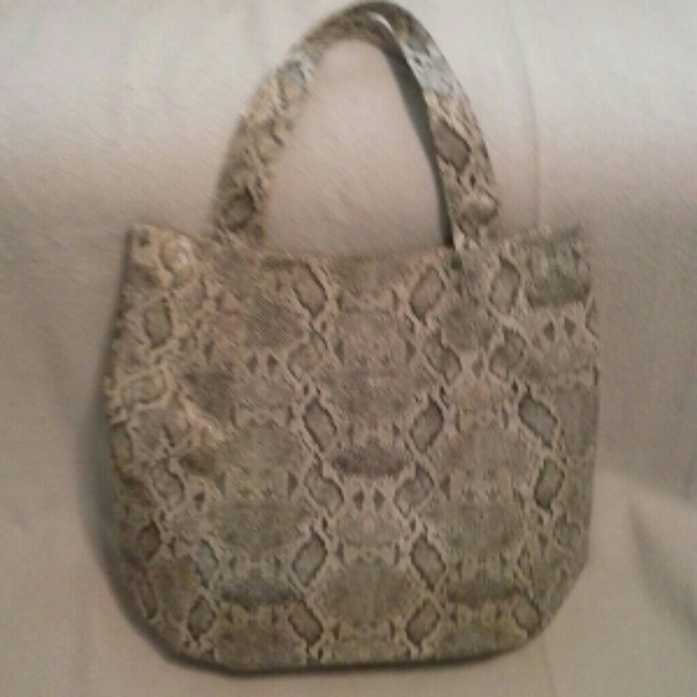 Shiny Extra Large Python Tote Bag (NWOT) - Picture 4 of 4